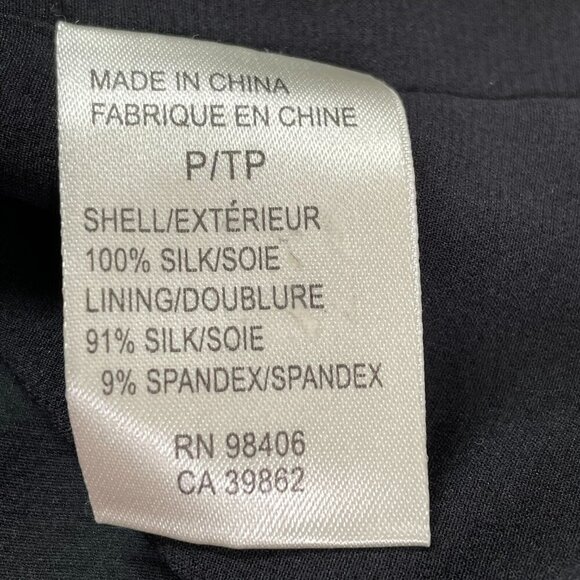 Theory 100% Silk Green Dot-Print Lined Camisole Top Spaghetti Straps Size P/XS - Picture 11 of 15